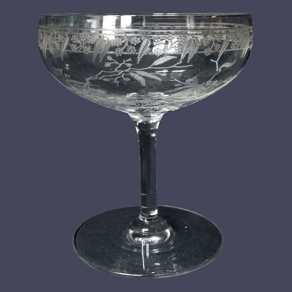 Baccarat crystal champagne glass, Mimosas pattern