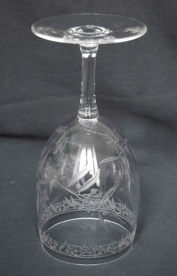 Verre à porto en cristal de Baccarat, modèle Mimosas - 10,9cm