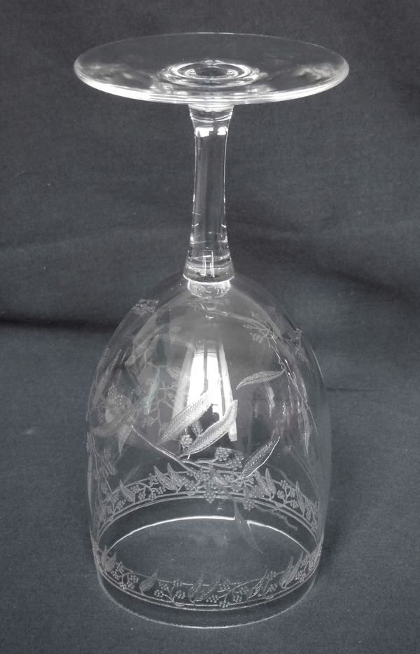 Verre à eau en cristal de Baccarat, modèle Mimosas - 16cm