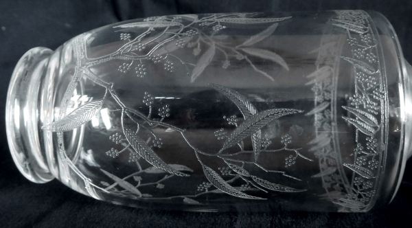 Baccarat crystal liquor decanter, Mimosas pattern