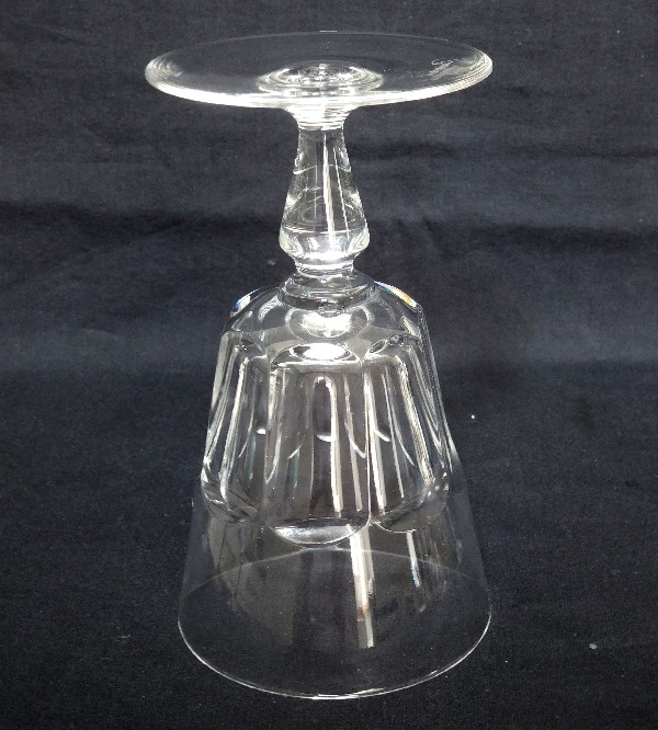 Baccarat crystal wine or port glass, Missouri pattern - signed - 12cm