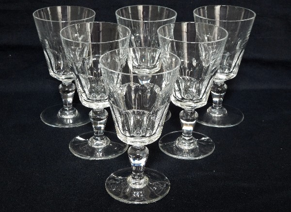 Baccarat crystal wine glass, Missouri pattern - signed - 12,9cm