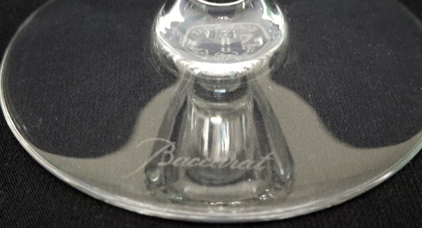 Baccarat crystal wine or port glass, Missouri pattern - signed - 12cm