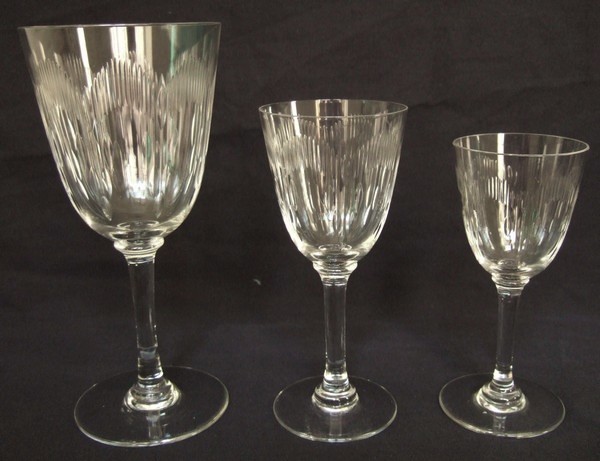 Coupe à champagne en cristal de Baccarat, modèle Molière