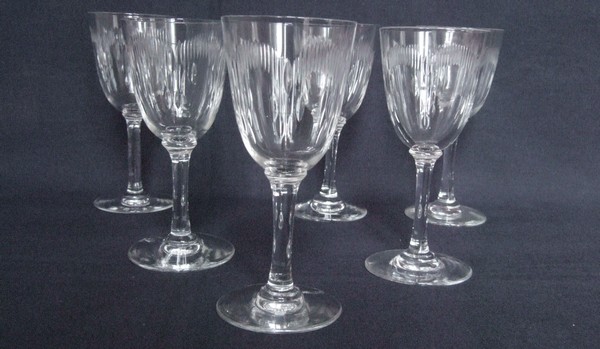 Baccarat crystal wine or port glass, Molière pattern - 11,6cm