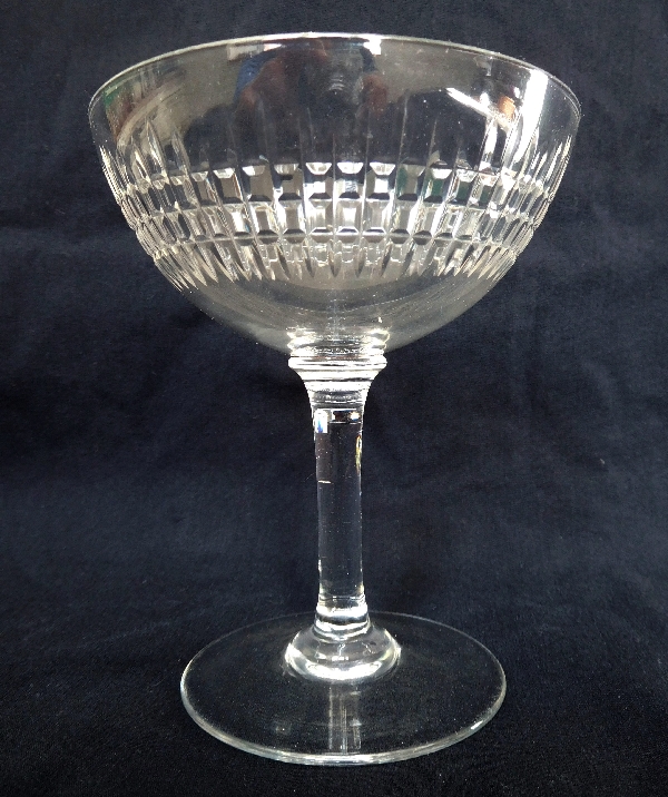 Baccarat crystal champagne cup or sherbet, Nancy pattern