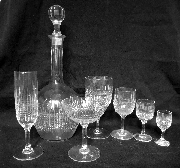 Baccarat crystal champagne flute, Nancy pattern