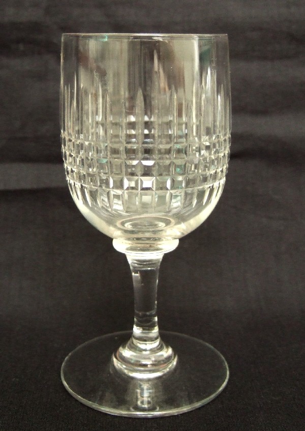 Baccarat crystal water glass, Nancy pattern - 15.4cm