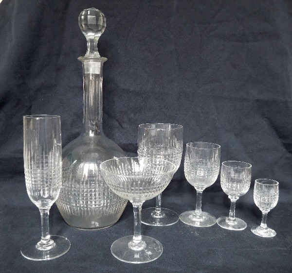 Baccarat crystal wine, Nancy pattern - 12.5cm