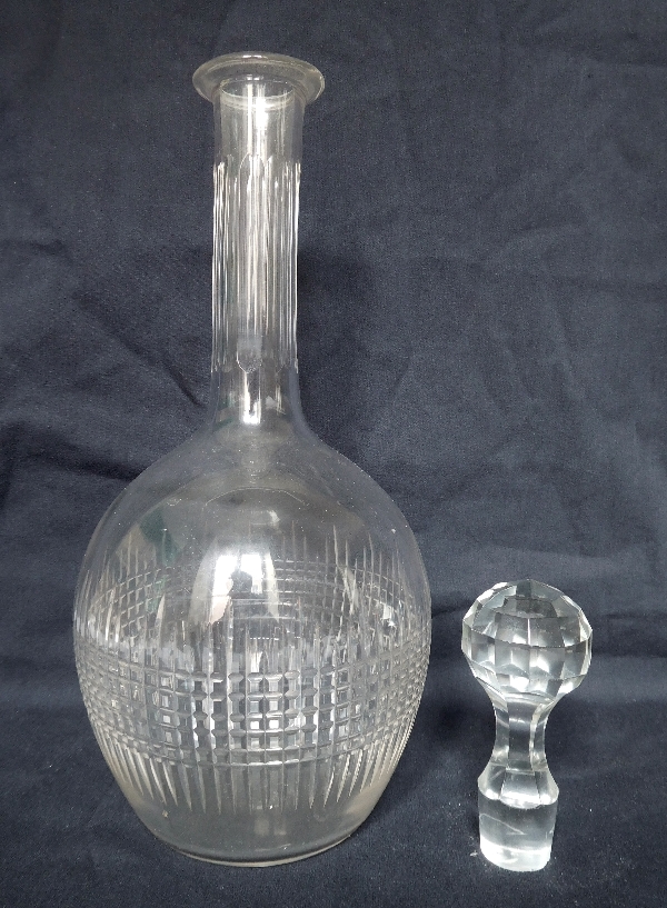 Baccarat crystal wine decanter, Nancy pattern