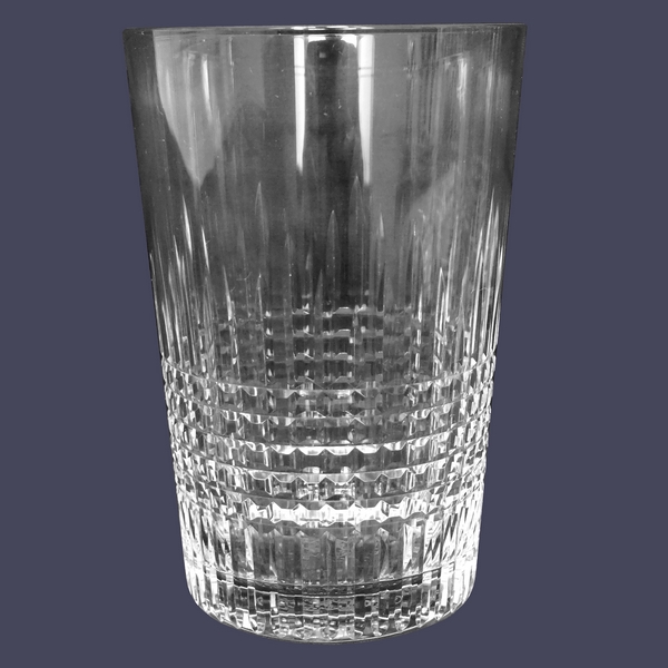 Gobelet / verre à bière en cristal de Baccarat, modèle Nancy - 10,6cm - signé