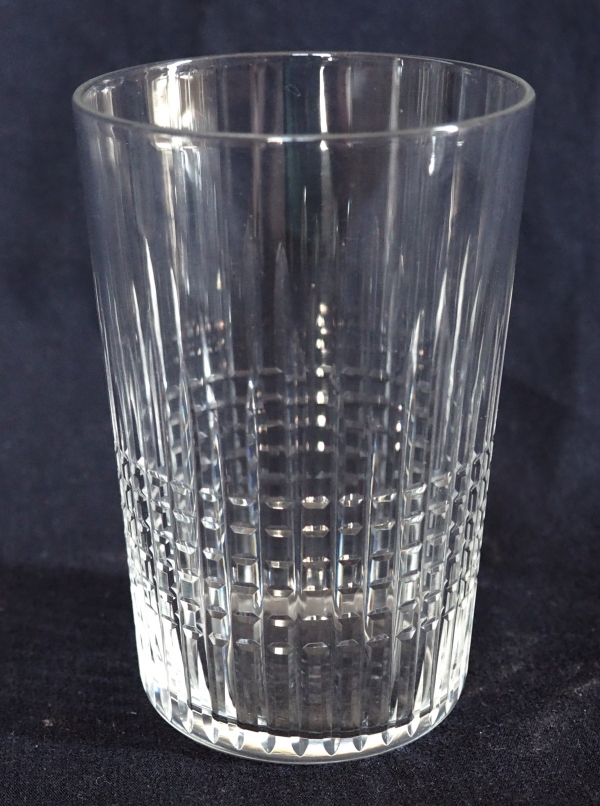 Baccarat cristal water / scotch or sherry gobelet, Nancy pattern - 10cm