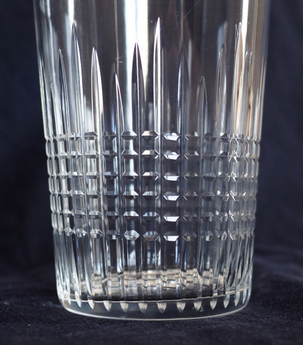 Baccarat cristal water / scotch or sherry gobelet, Nancy pattern - signed - 10cm