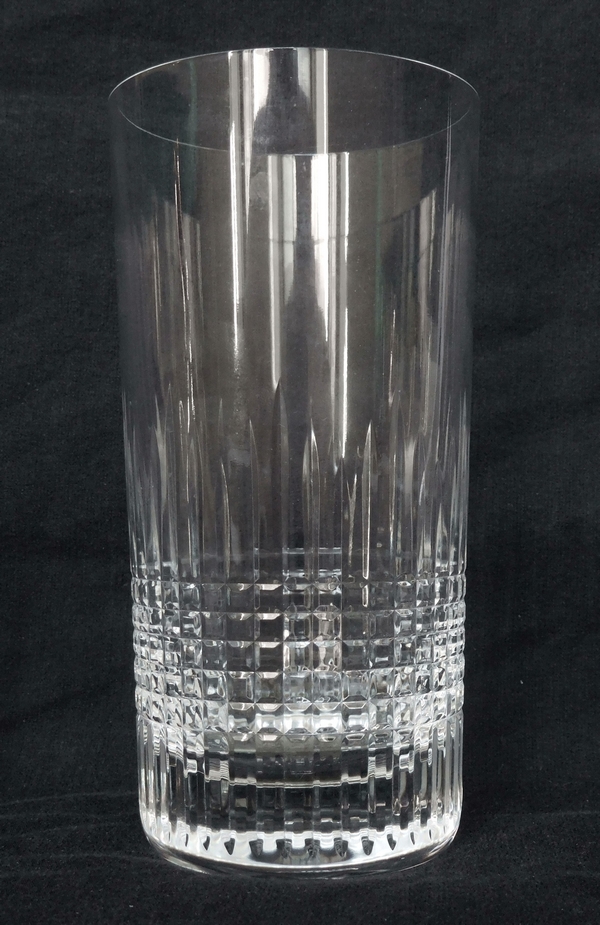 Grand verre à orangeade en cristal de Baccarat, modèle Nancy - signé