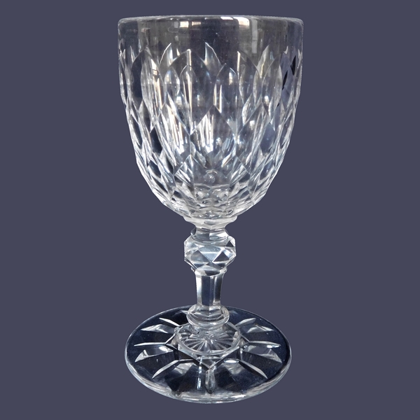 Baccarat crystal water glass, Nimes pattern (Juvisy variant) - 16.2cm