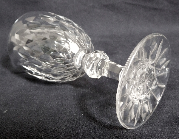 Verre à vin blanc / porto en cristal de Baccarat, modèle Nîmes (variante de Juvisy) - 10.5cm