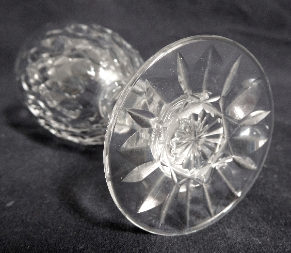 Baccarat crystal port / wine glass, Nimes pattern (Juvisy variant)