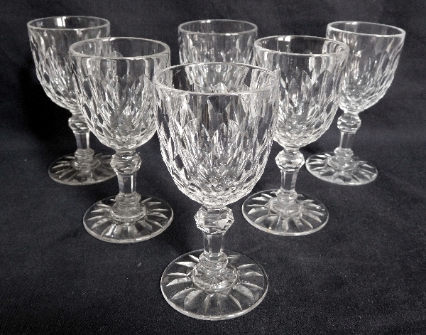 Baccarat crystal wine glass, Nimes pattern (Juvisy variant) - 12.7cm