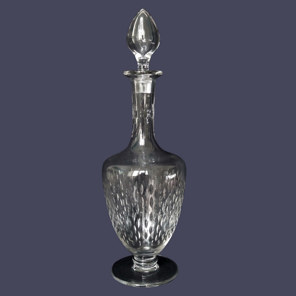 Baccarat crystal wine decanter, Paris pattern - signed