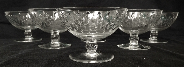 Baccarat crystal champagne glass, Paris pattern