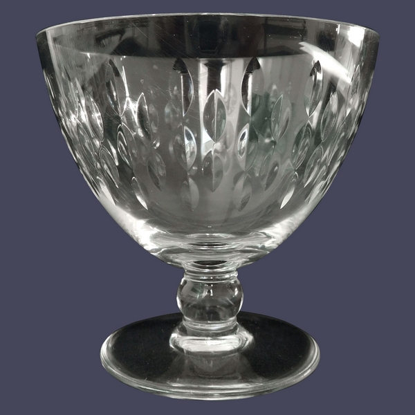 Baccarat crystal wine glass, Paris pattern - 6.6cm - signed