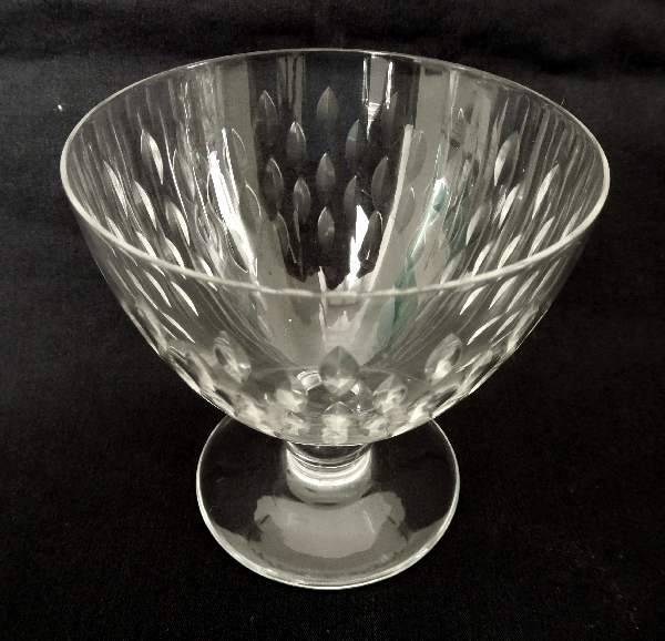 Baccarat crystal wine glass, Paris pattern - 6.6cm - signed