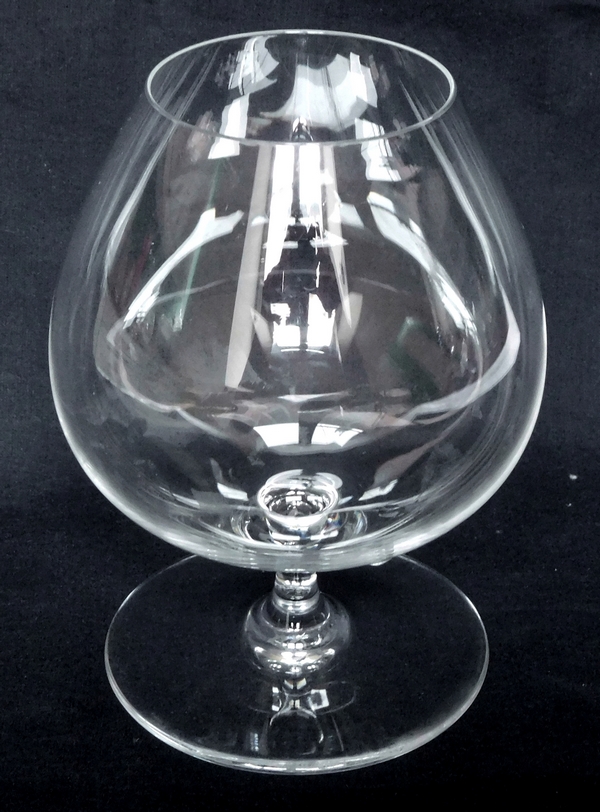 Tall Baccarat crystal cognac / brandy glass, Perfection / Oenologie pattern - signed