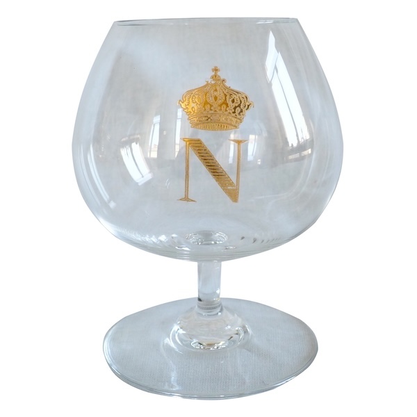 Baccarat crystal cognac / whisky / brandy glass, Perfection Napoleon pattern - signed - 11,5cm