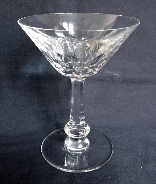 Coupe à champagne en cristal de Baccarat, modèle Picardie - signée