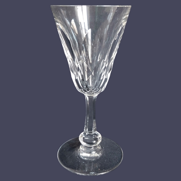 Baccarat crystal water glass, Picardie pattern - signed - 17.8cm