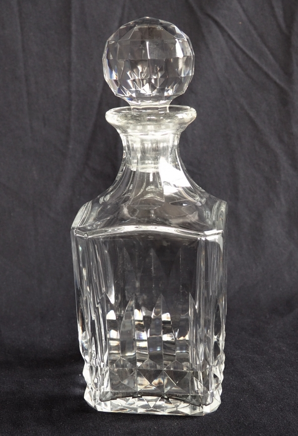 Carafe à whisky ou cognac en cristal de Baccarat, modèle Piccadilly - signé