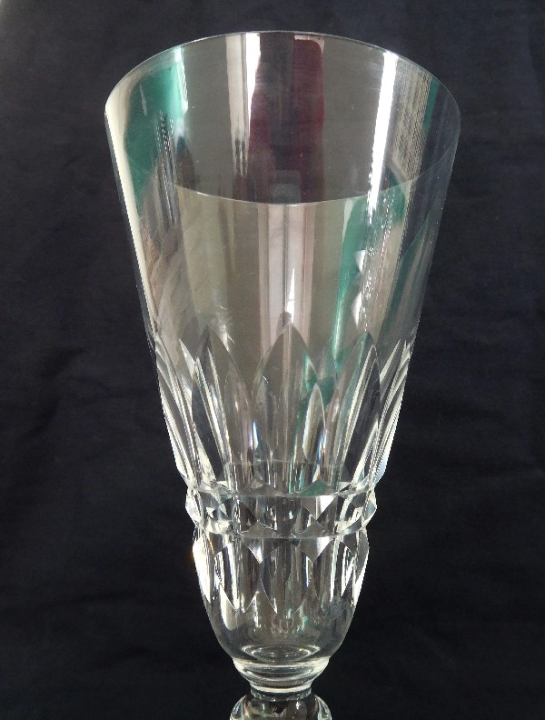 Baccarat crystal champagne glass / sherbet, Piccadilly pattern - signed