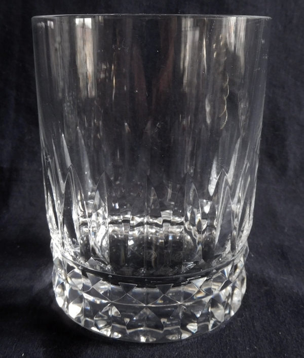 Baccarat crystal whiskey glass / tumbler - Piccadilly pattern - signé