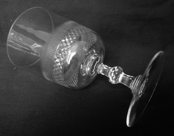 Baccarat crystal wine glass / port glass - 19th century circa 1880 - 10,6cm