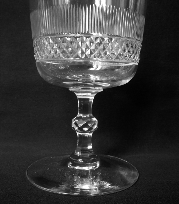 Baccarat crystal water glass - 19th century circa 1880 - 13.6cm