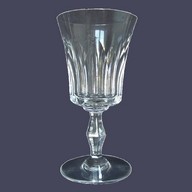 Baccarat crystal water glass, Polignac pattern - signed - 17,4cm