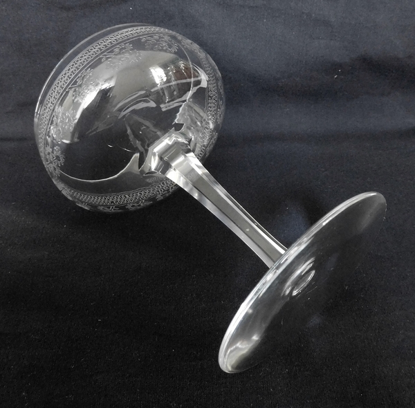 Coupe à champagne en cristal de Baccarat, modèle Pompadour