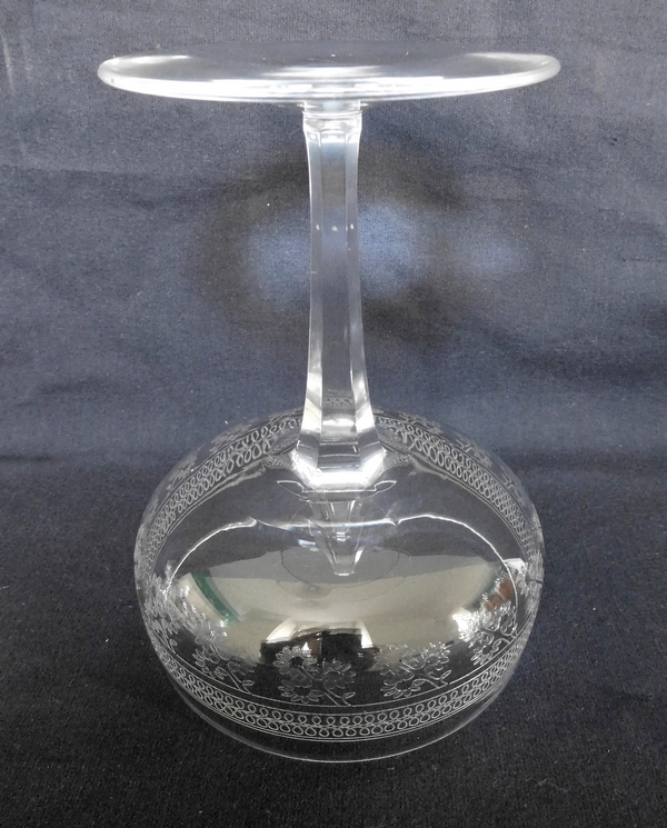 Coupe à champagne en cristal de Baccarat, modèle Pompadour