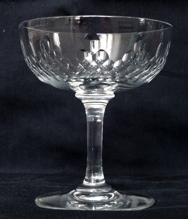 Baccarat crystal champagne glass, Richelieu pattern