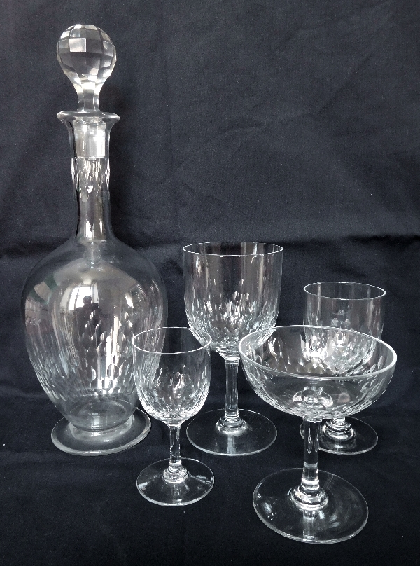 Baccarat crystal champagne glass, Richelieu pattern