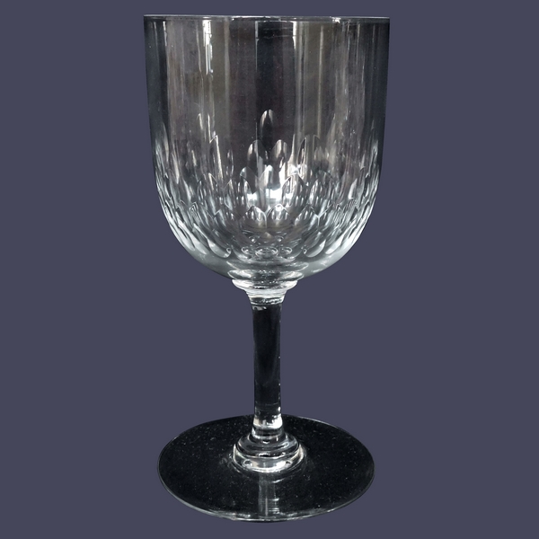 Baccarat crystal port glass, Richelieu pattern - 10.4cm