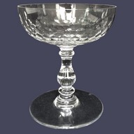 Baccarat crystal champagne glass, Richelieu pattern