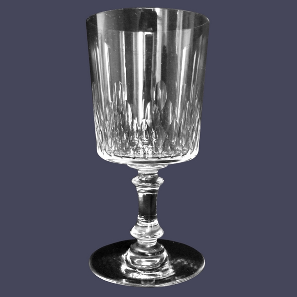 Baccarat crystal water glass, Richelieu pattern - 15cm