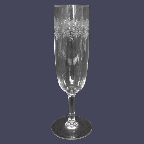 Baccarat crystal champagne flute, Sevigne pattern