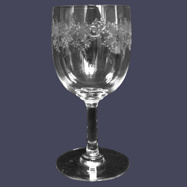 Baccarat crystal port glass, Sevigne pattern - 10.9cm