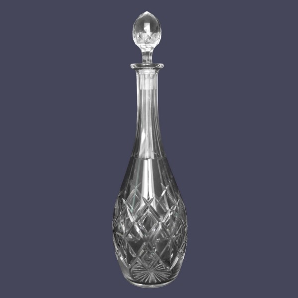 Baccarat crystal wine decanter, shape 11432, cut crystal pattern 12464