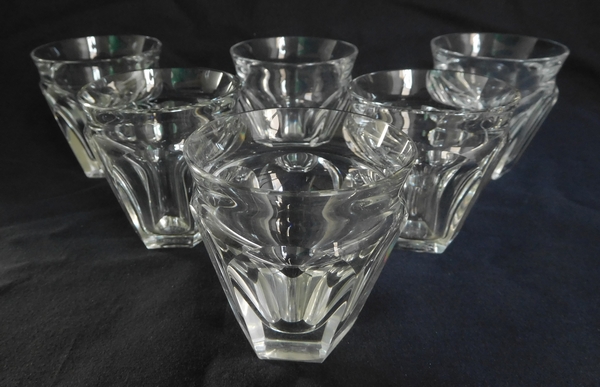 Verre à porto en cristal taillé de Baccarat, modèle Talleyrand (dérivé d'Harcourt) gobelet - 6,4cm - signé