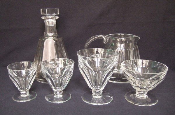 Baccarat crystal pitcher / ewer, Talleyrand pattern - signed