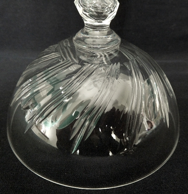 Coupe à champagne en cristal de Baccarat, modèle à torsades taille 8659