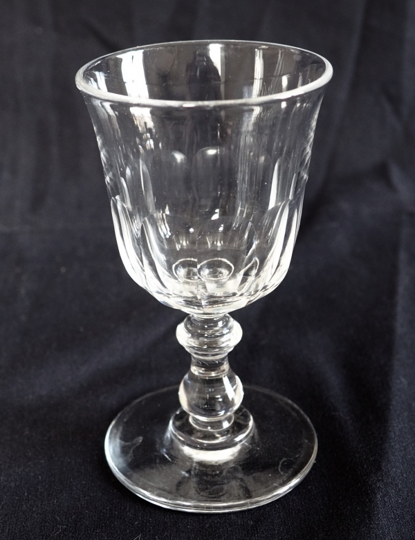 Baccarat crystal tulip-shaped water glass - 15cm